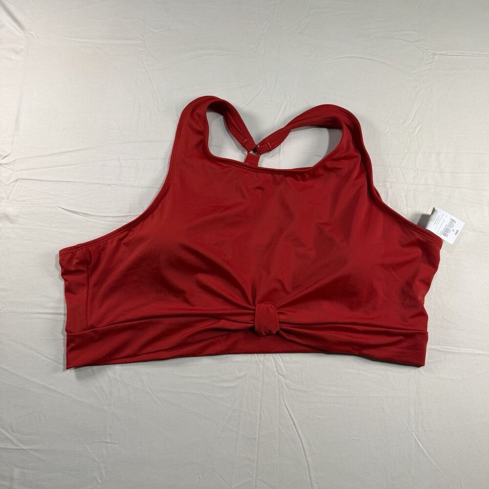 Outdoor Oasis Women’s Red Racerback Swim Top – Size 3X – Stretch – NWT